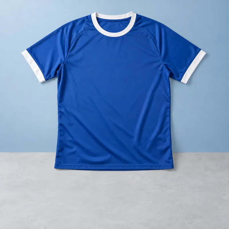 Blauw sportshirt zonder logo